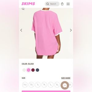 Skims ringer t mini dress